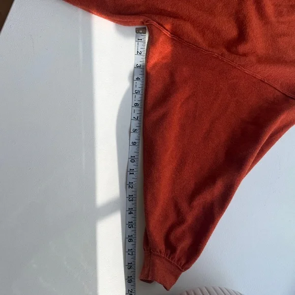 Free People Uptown Pullover Sweat in Salsa Bravo Size Small - Picture 12 of 12